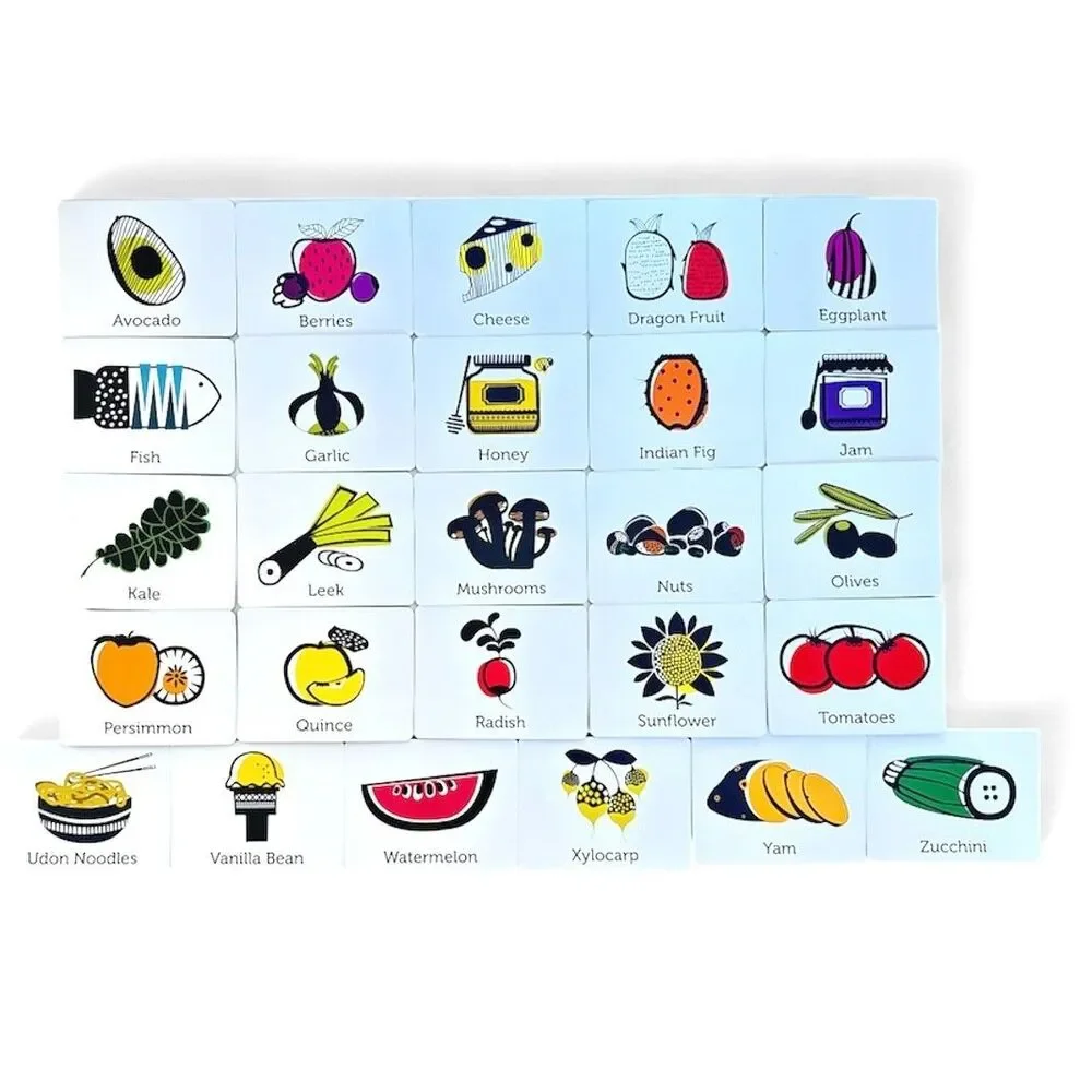 Flash Cards ABC Farmers Market Alphabet Flash Cards Learning Toys by Stefan Page
